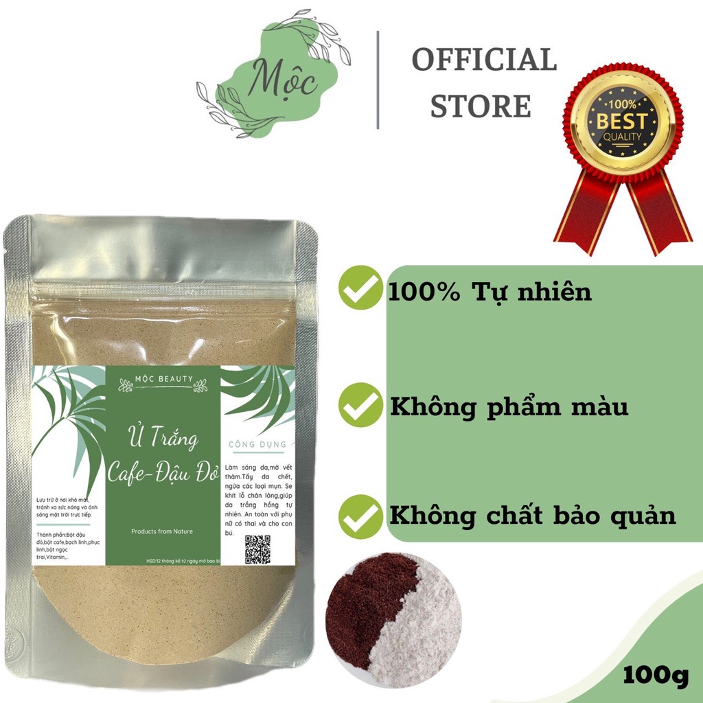 1kg bột ủ trắng cafe đậu đỏ