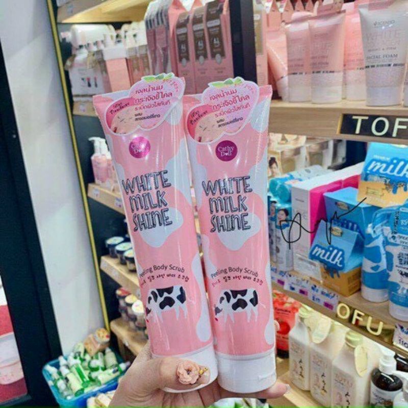 Tẩy tế bào chết Cathy Doll white milk shine Thái Lan
