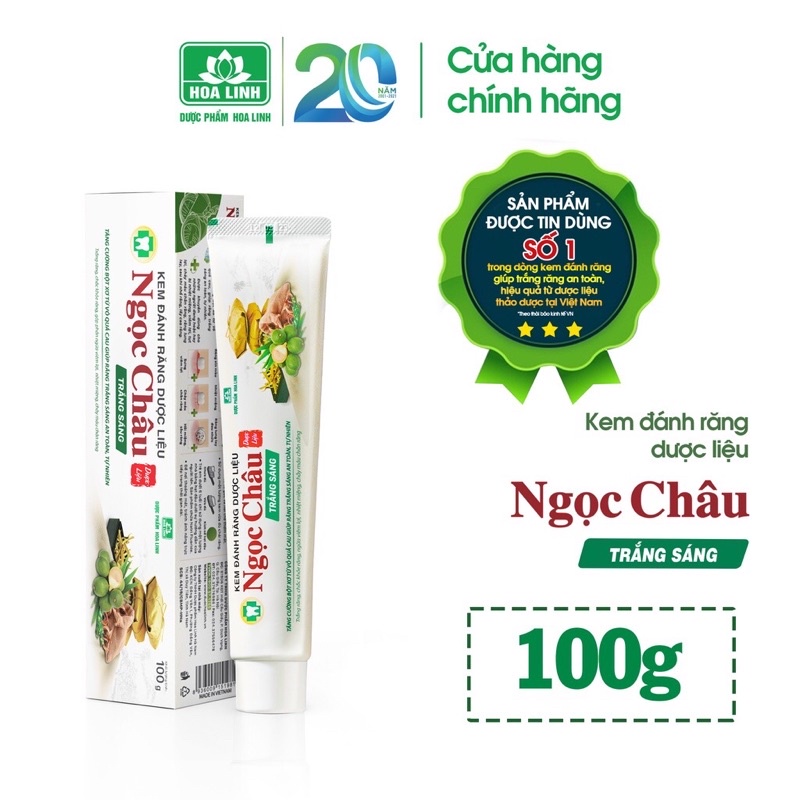 kem đáng răng dược liệu ngọc châu người lớn , kem đánh răng dược liệu Ngọc châu trẻ em