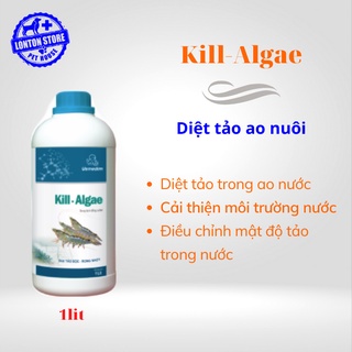 VEMEDIM Kill Algae tôm, dùng diệt tảo trong nước ao nuôi tôm, chai 1 lit - Lonton store