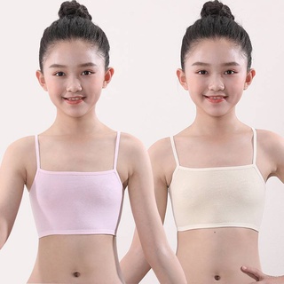 Xn 7-13 tuổi bé gái vest thanh thiếu niên áo ngực cho bé gái áo bralette trẻ em áo lót chống rốn đồ lót thoáng khí học sinh cô gái mỏng địu trẻ em xn