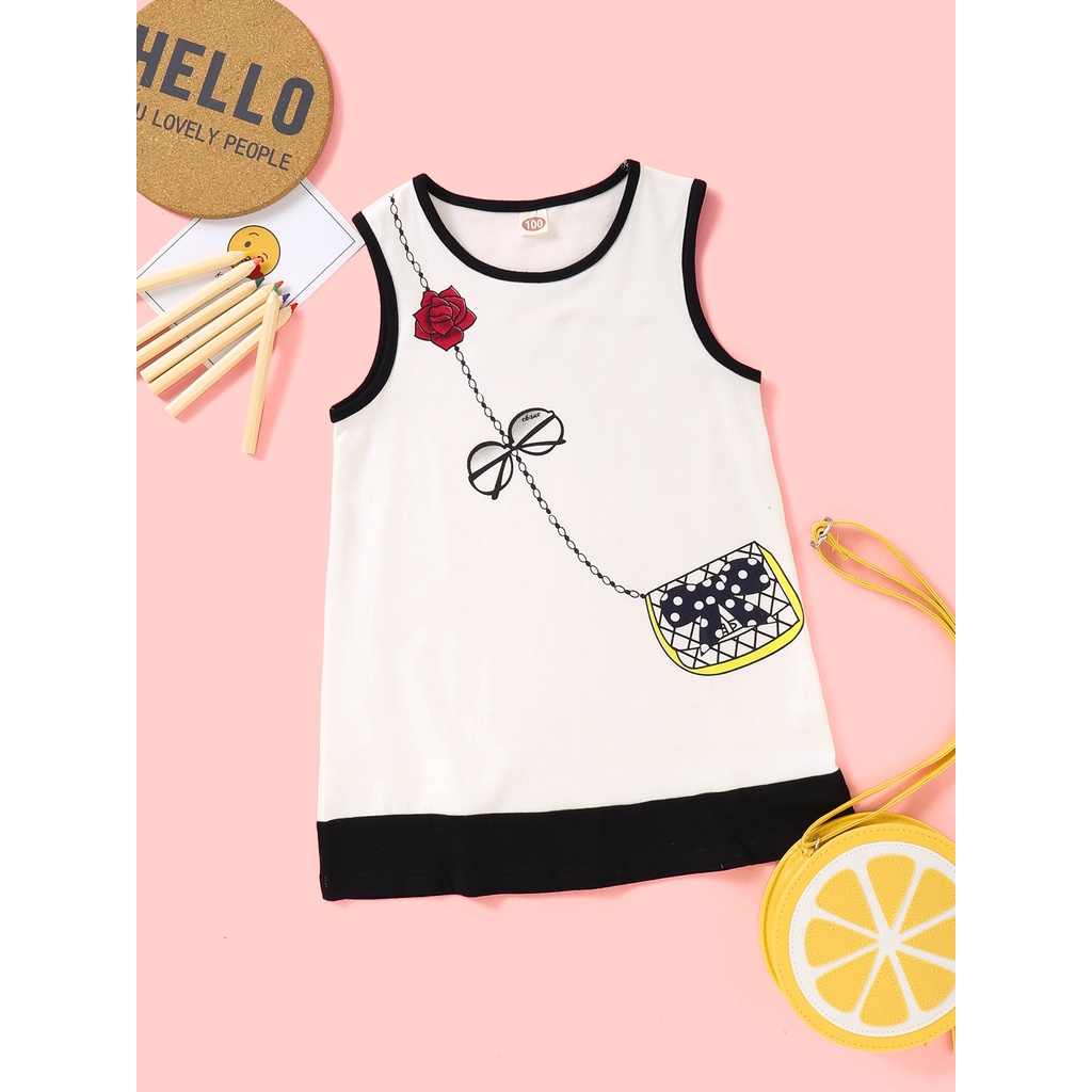 Đầm MIKRDOO không tay thiết kế xinh xắn dễ thương cho bé từ 0 - 5 tuổi