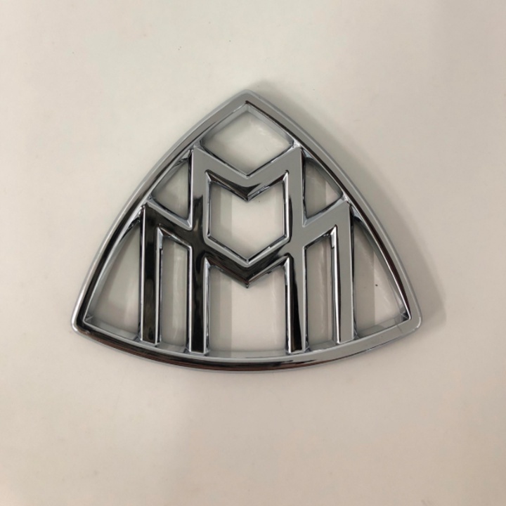 Bộ 2 Logo Maybach Inox gắn hông xe cao cấp G80707 - Chất liệu kim loại hợp kim sơn mạ màu
