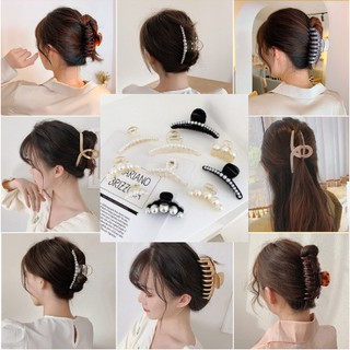 Kẹp Tóc Đính Ngọc Trai Nhân Tạo Phong Cách Hàn Quốc