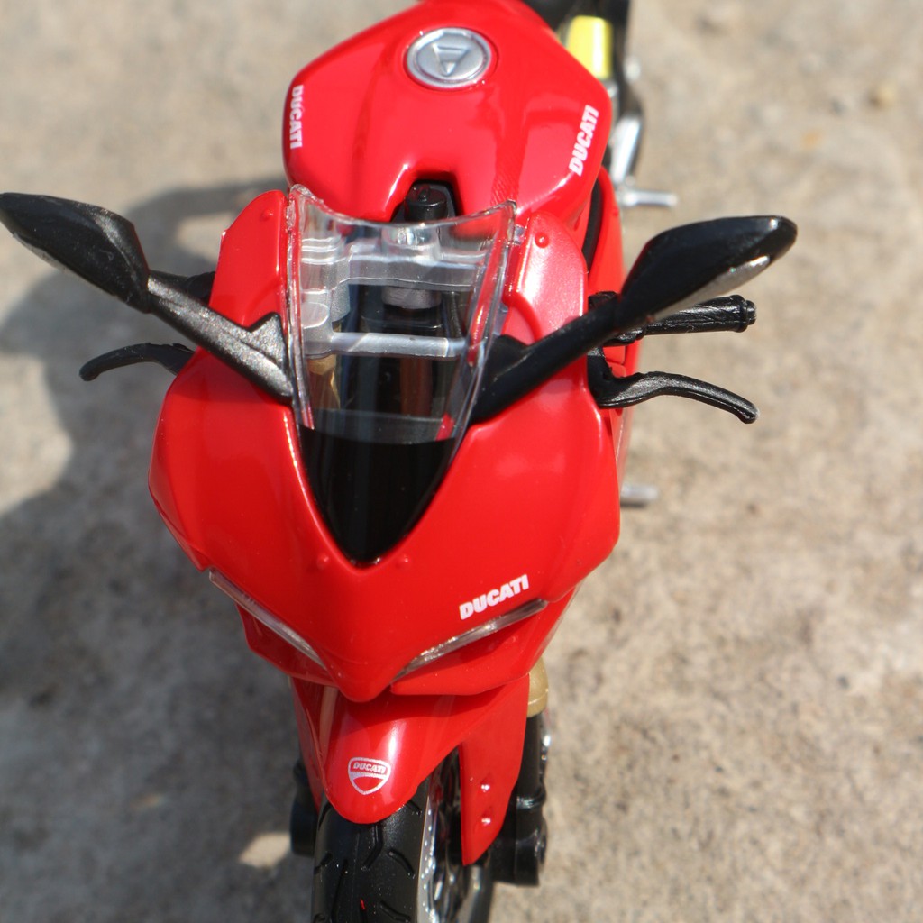 XE MÔ HÌNH MOTO DUCATI 1199  PANIGALE TỈ LỆ 1:12 - MAISTO