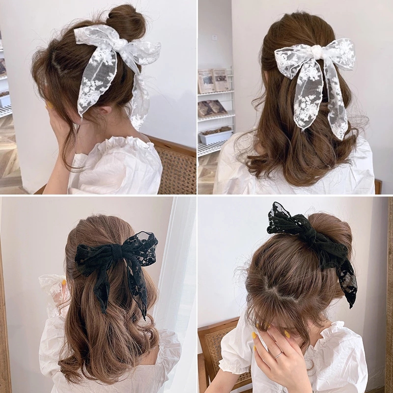 Dây Buộc Tóc / Kẹp Tóc Hình Nơ Thời Trang Dễ Thương