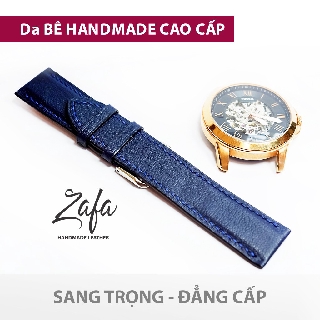 DÂY ĐỒNG HỒ CAO CẤP DA BÊ Zafa DHT012 [DA BÊ THẬT HANDMADE]