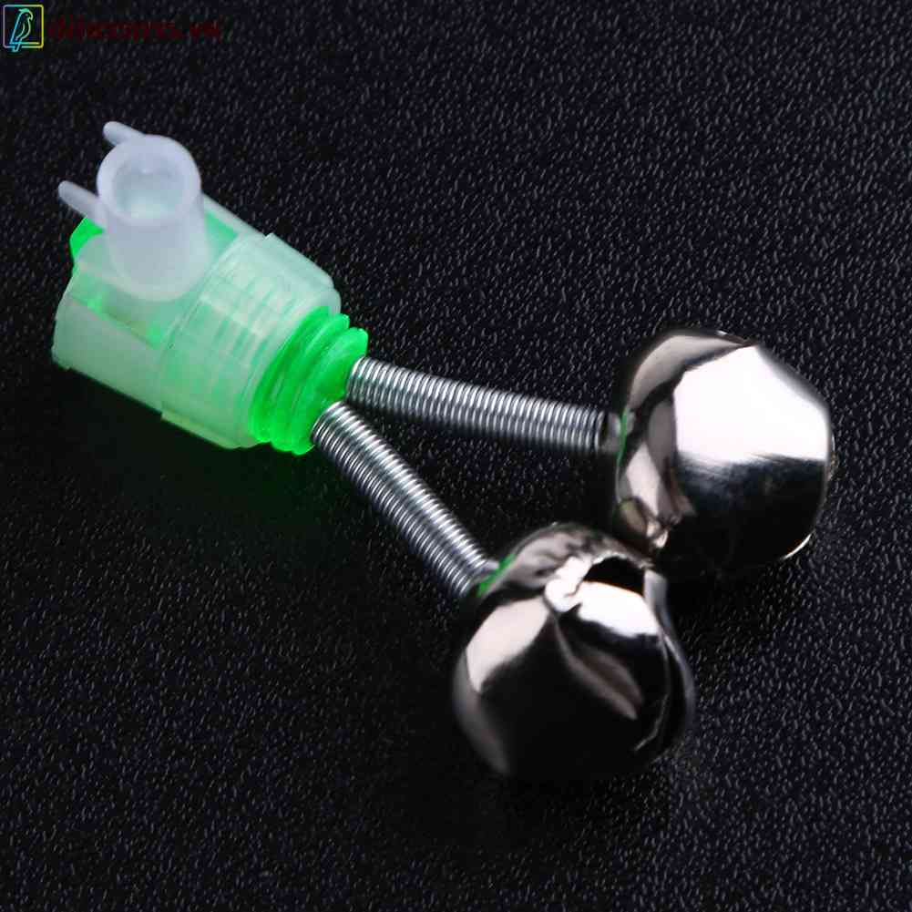 Set 10 Chuông Báo Cá Cắn Câu Kép Gắn Cần Câu Ban Đêm Ngoài Trời