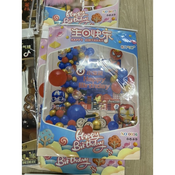 Set Trang Trí tiệc  sinh Nhật các mẫu 220k/ bộ