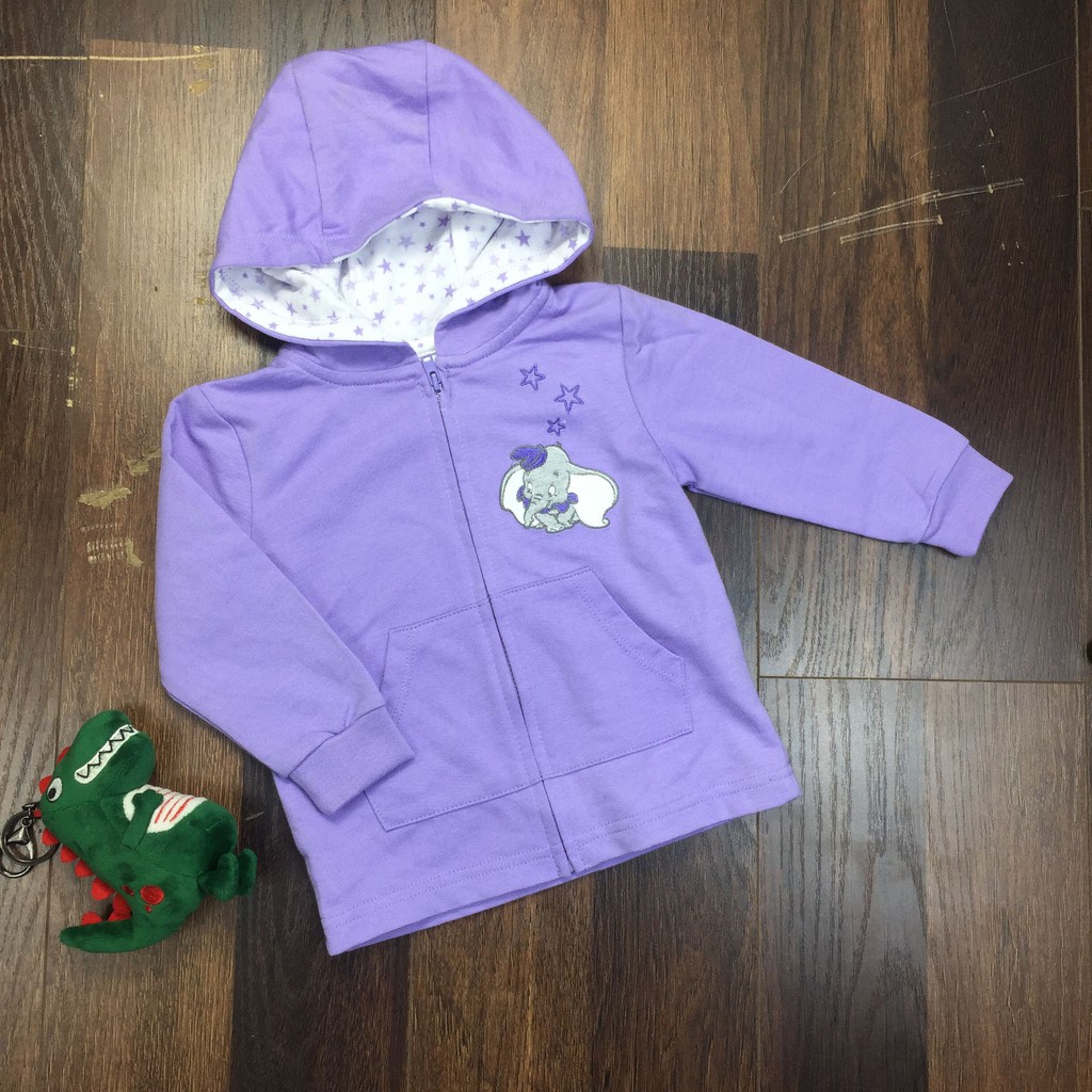 Áo khoác nỉ Disney Tím voi