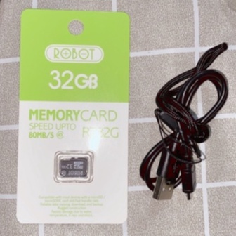 Thẻ nhớ Micro SD ROBOT dung lượng 16Gb / 32Gb / 64GB - Dành cho camera an ninh, Điện thoại, Loa bluetooth, Laptop