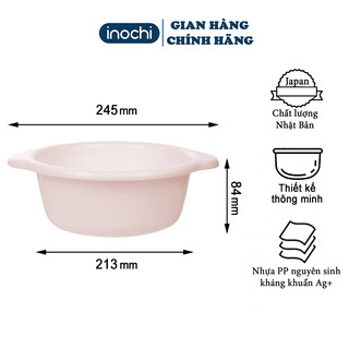 Thau rửa mặt - cho trê em nhựa nguyên sinh kháng khuẩn Ag+ cao cấp Notoro inochi 21/27/32 cm TRM01