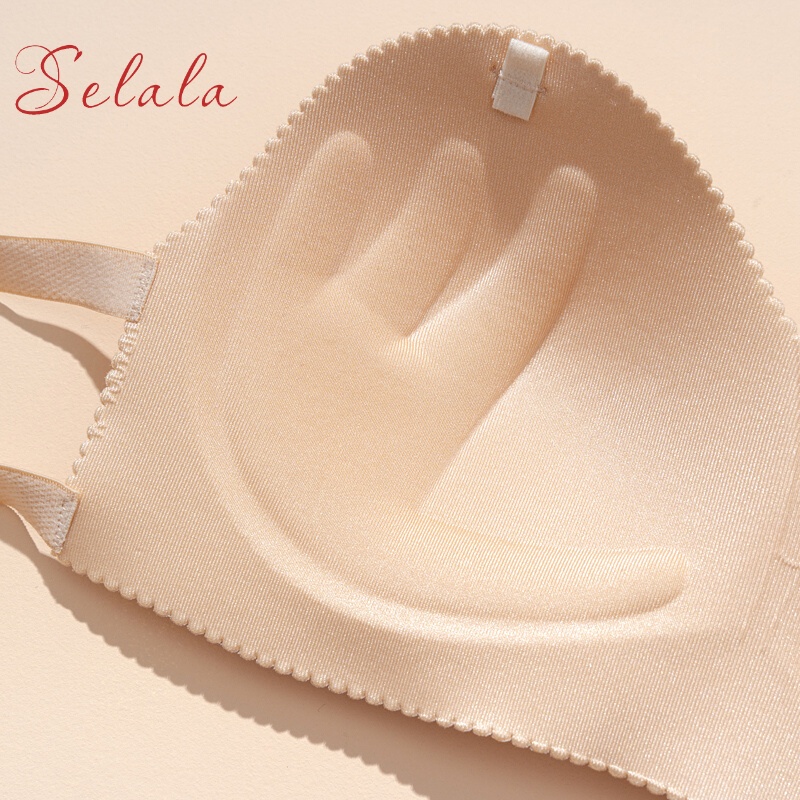 Áo Bra Quây Su Selala Không Gọng Đêm Bàn Tay Siêu Nâng Ngực Kèm Quai Trong BR11