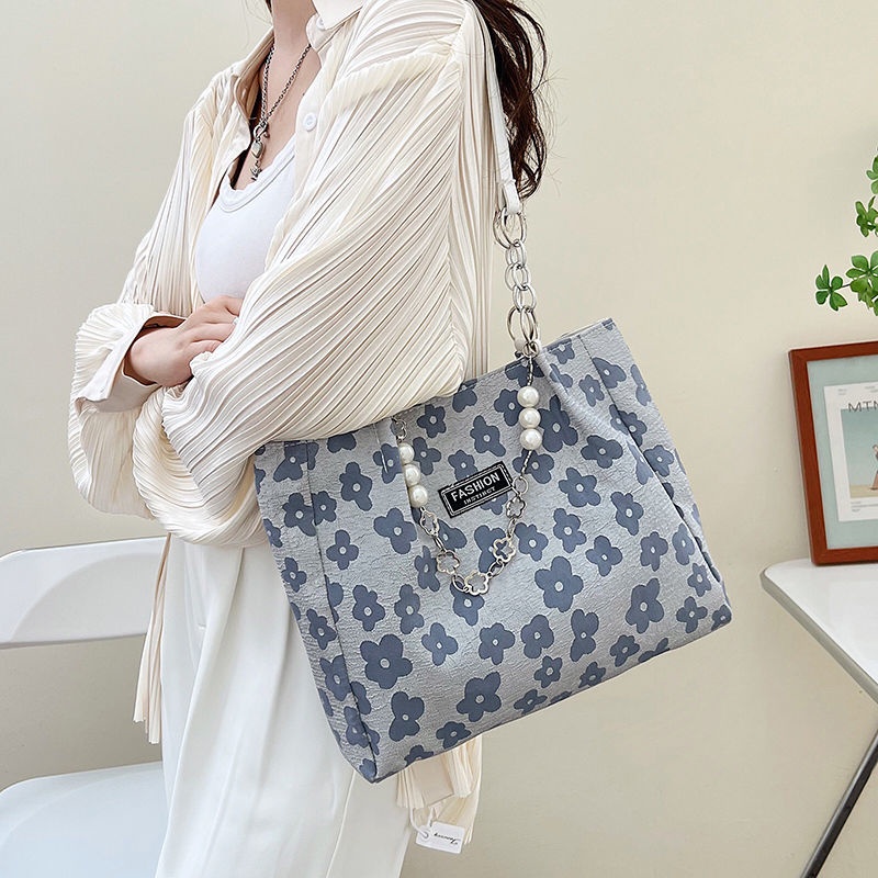 Túi Xách Canvas Cỡ Lớn Thời Trang Mùa Hè Cho Học Sinh