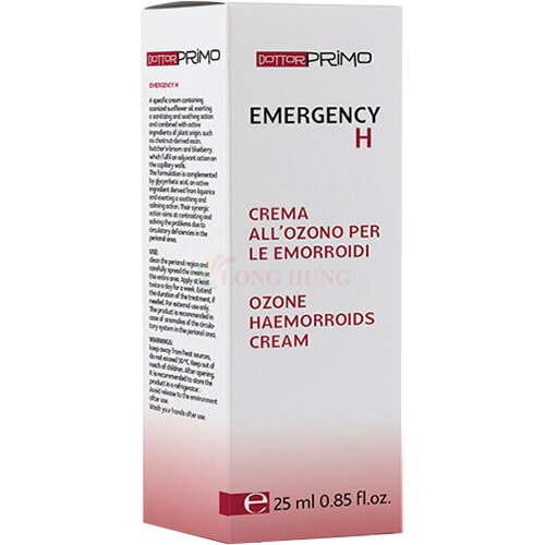 Kem bôi DottorPrimo Emergency H hỗ trợ ngăn ngừa trĩ (25ml)