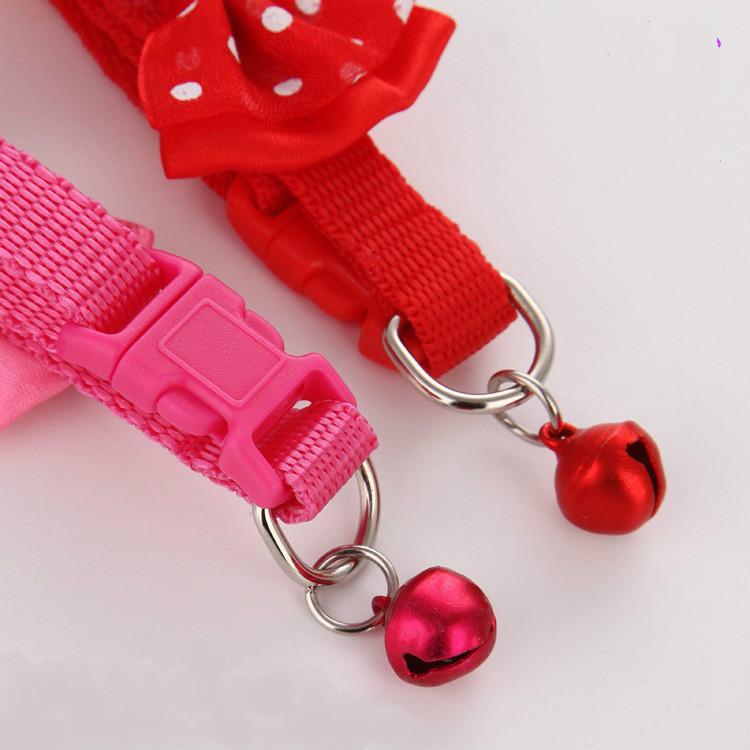 Vòng cổ đính nơ xinh xắn cho thú cưng