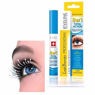 (Chính Hãng) Dưỡng Mi Eveline 8 In 1 Total Action Chiết Xuất Dầu Argan