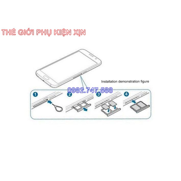 Khay sim Galaxy S6 bản 2 Sim công ty G920 + Tặng cây Chọc Sim công ty