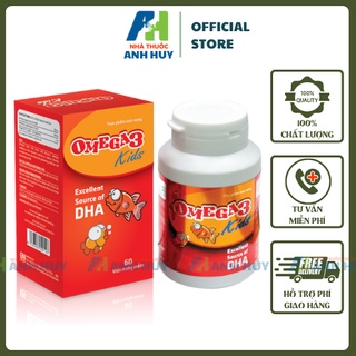 Viên Uống Omega 3 Kid Việt Đức Dầu Cá Bổ Mắt Cho Bé, Phát Triển Trí Não, Mắt Sáng Cho Trẻ Em Lọ 60 Viên