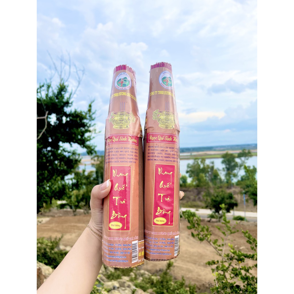 Nhang Lá Quế Phổ Thông - Hương Quế Trà Bồng 30cm 200 nén