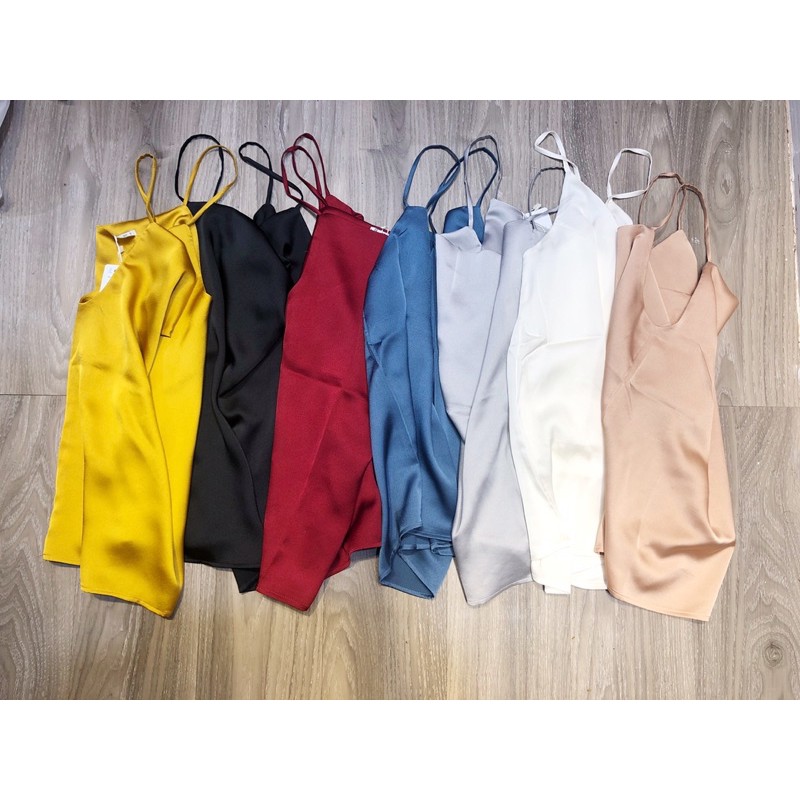 ⚡️BÁN SỈ⚡️2 dây cổ đổ chất liệu lụa satin