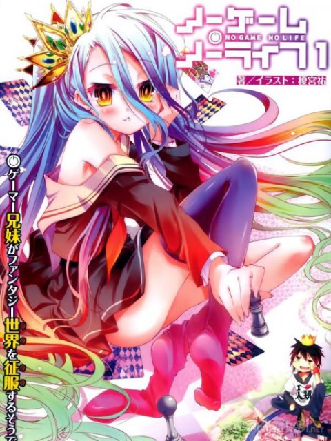 Poster anime nogame no life 1-5 tấm khổ a4