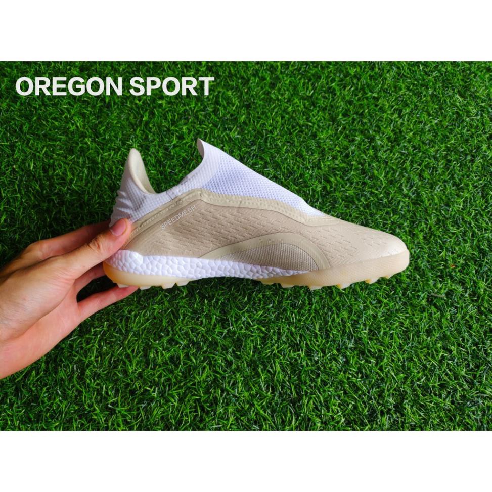 SALE SẬP SÀN [ĐỈNH CAO] Giày bóng đá không dây Adidas X18+ TF (Trắng sữa) .[ HOT ]