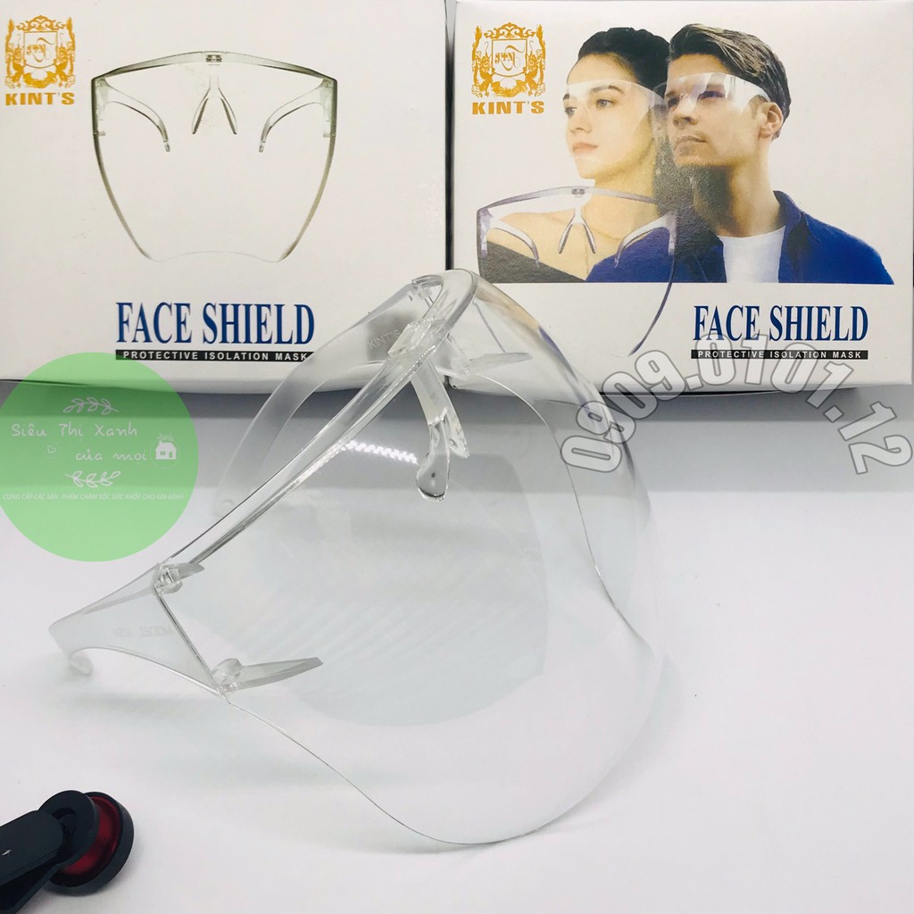 Kính bảo hộ chống giọt bắn thương hiệu Kint's chính hãng, tấm chắn face shield chống dịch đạt chuẩn bộ y tế