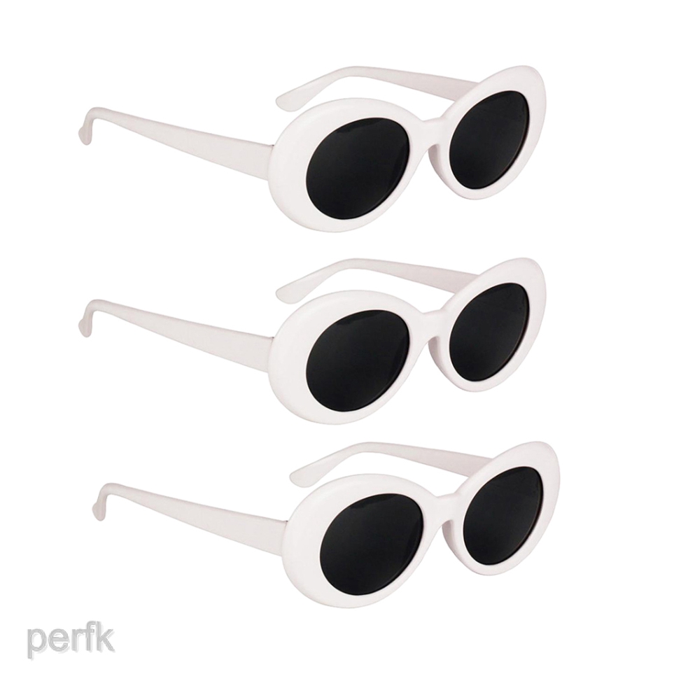 Set 3 Kính Mát Gọng Oval Phong Cách Vintage Thời Trang Cho Nam Nữ