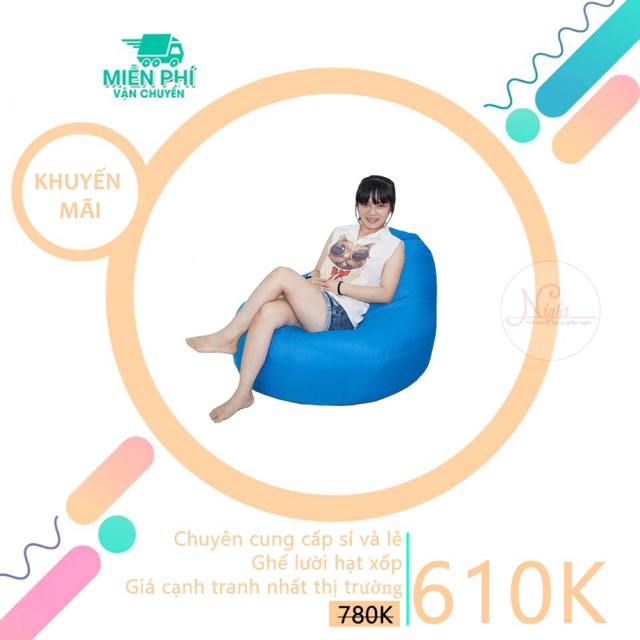 Ghế lười hạt xốp night giá rẻ tphcm