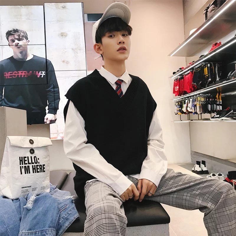 Áo Sweater Thời Trang Hàn Quốc Nhiều Màu Cho Nam