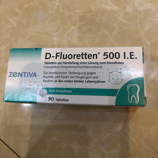 VITAMIN D-FLUORETTEN 500 IE - HỖ TRỢ CHỐNG CÒI XƯƠNG Ở TRẺ GIAI ĐOẠN 0-2 TUỔI