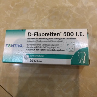 VITAMIN D-FLUORETTEN 500 IE - HỖ TRỢ CHỐNG CÒI XƯƠNG Ở TRẺ GIAI ĐOẠN 0-2 TUỔI
