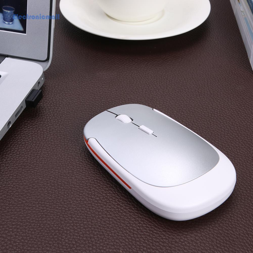 Chuột Quang Không Dây Điện Tử 4 Nút 2.4g 1600dpi Tích Hợp Đầu Nhận Usb