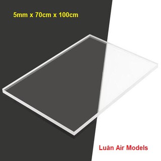 5mm 70x100cm Tấm nhựa mica cứng trong suốt làm hồ cá, chắn giọt bắn, hộp kính,đồ chơi,trang trí,cắt theo y/cầu (VA192)