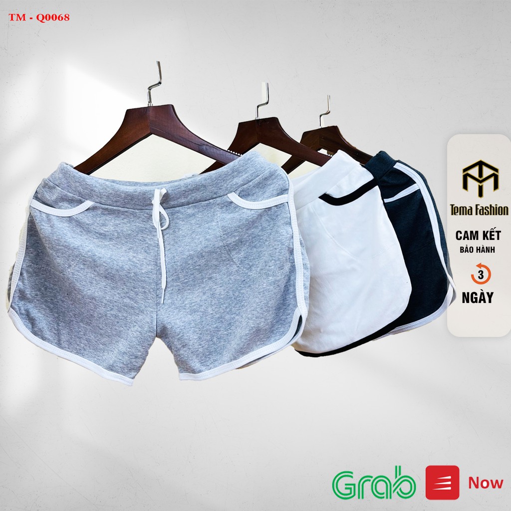 Quần đùi nữ TEMA cao cấp  - quần short nữ basic chất cotton mềm mịn mát mặc ở nhà đi tập năng động thoải mái | BigBuy360 - bigbuy360.vn