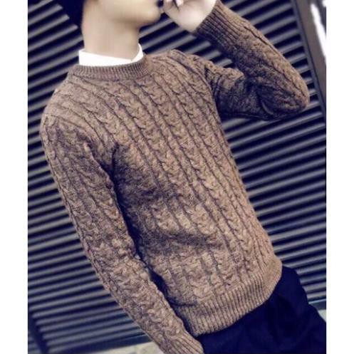 Giảm Giá Áo Len Thừng Unisex, Cổ Tròn, Áo Len Đan Móc Nam Nữ, Nhiều Màu, Len  Vặn Thừng Cao Cấp Dáng Ôm Nhẹ Cho Cả Nam Và Nữ - Beecost