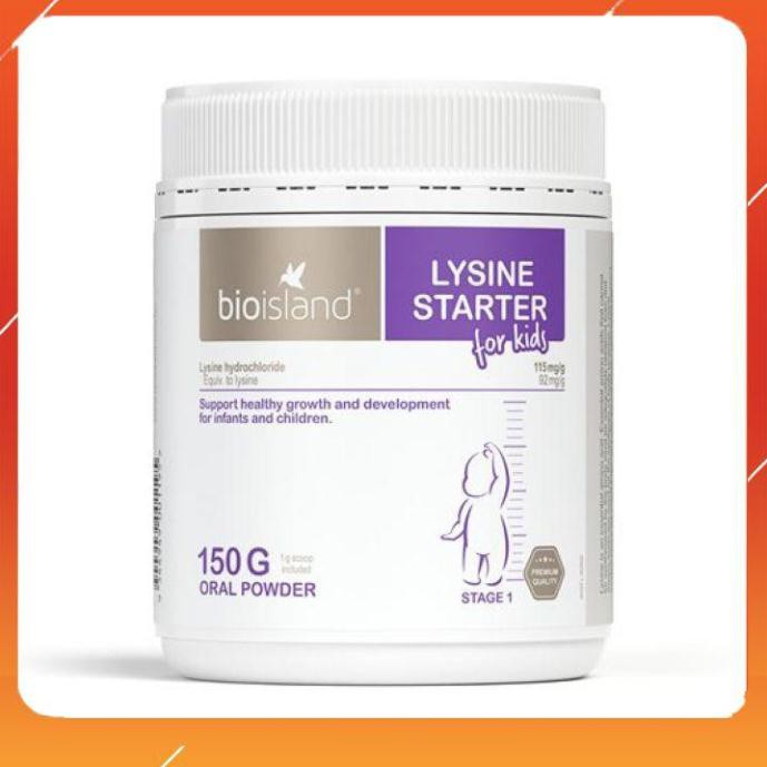 Bột Lysine  Bio Island [FREE SHIP_MẪU MỚI] chuẩn nội địa, cho bé 150g