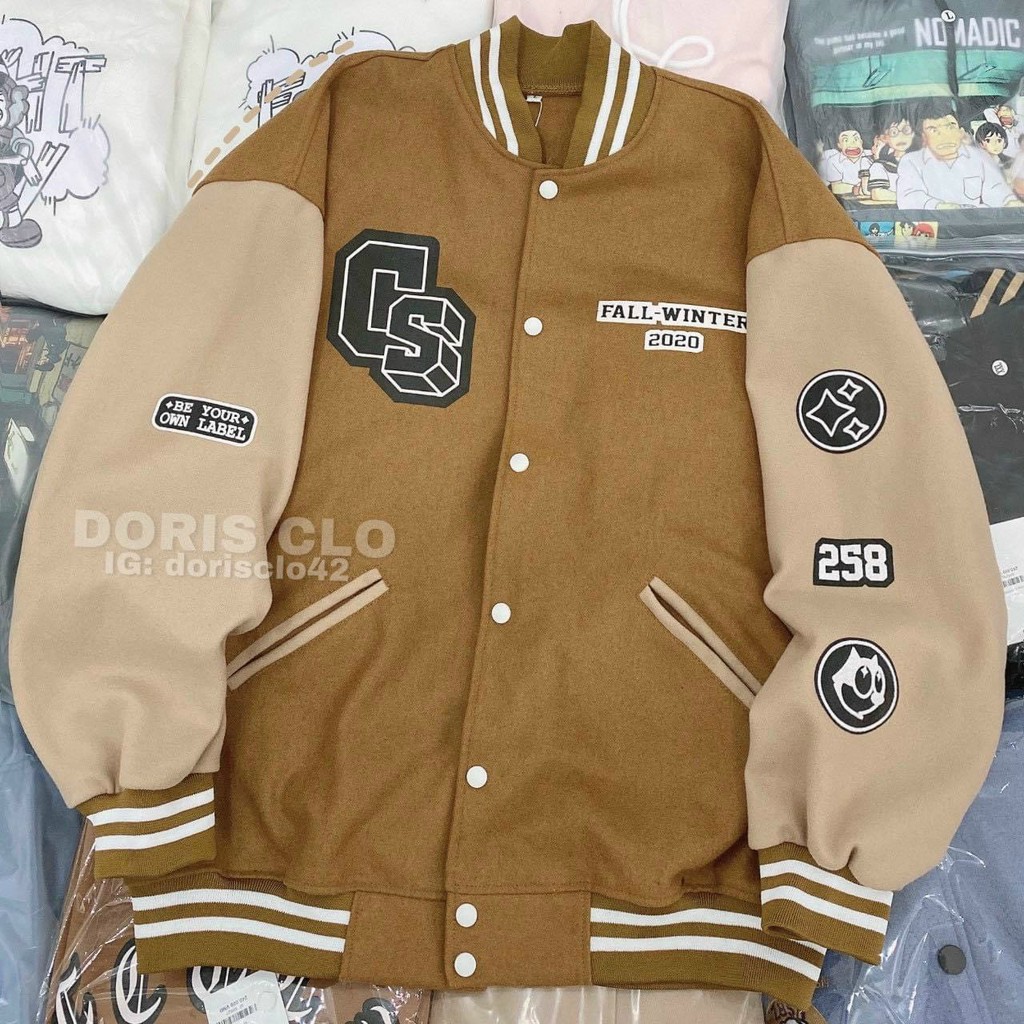(ẢNH THẬT)Áo Khoác Bomber Nỉ Dày Dặn 2020 Unisex