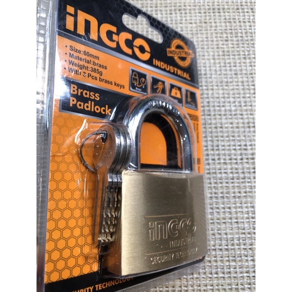 Ổ khóa đồng thau Ingco - Kích thước 5-6 cm