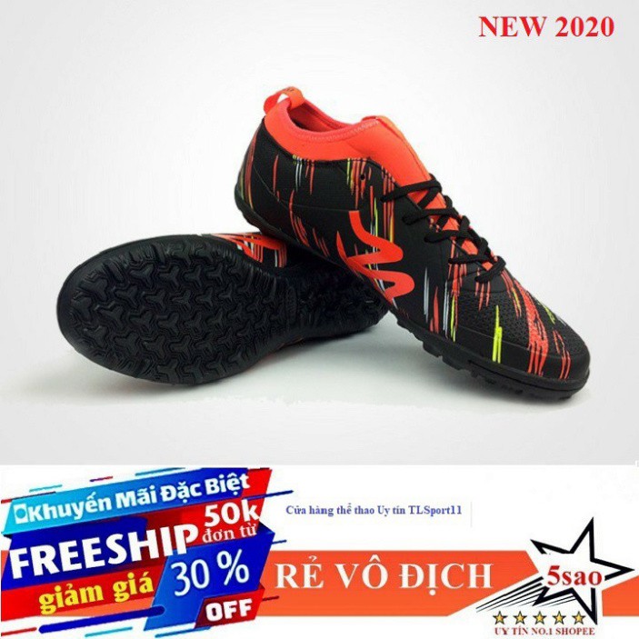freeship [MITRE 2020] Giày đá bóng Mitre 160930 TF màu đen pha cam