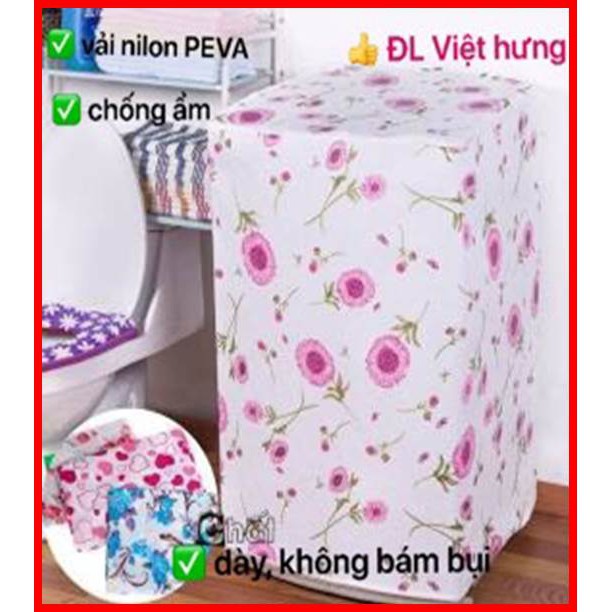 Áo Trùm Máy Giặt Cửa Trước Cửa Ngang Vải Dù Siêu Bền Chống Mưa Nắng Nóng Từ 7kg đến 14kg