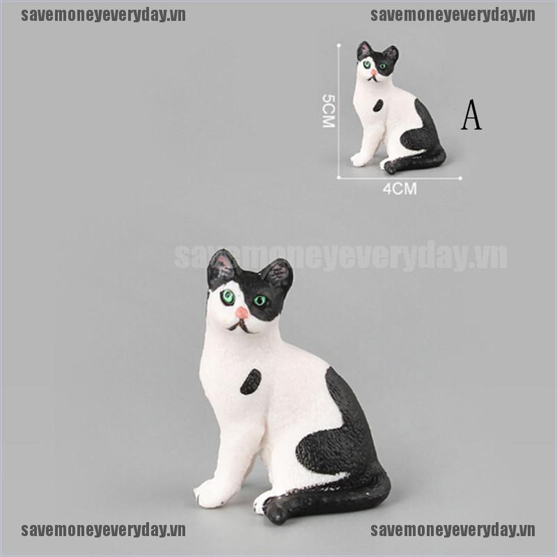 [🍄🍄Save] Farm Simulation Mini Cat Animal Model Plastic Figures Decoration Kids Gift Toy [VN]