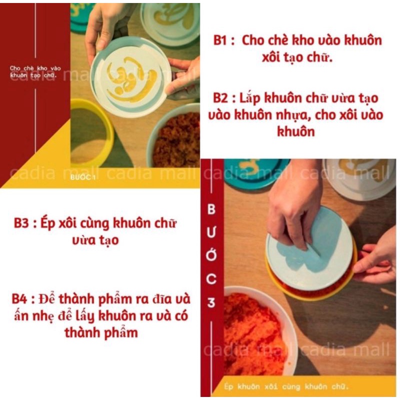 KHUÔN XÔI PHÚC LỘC THỌ KÍCH THƯỚC 12x7cm