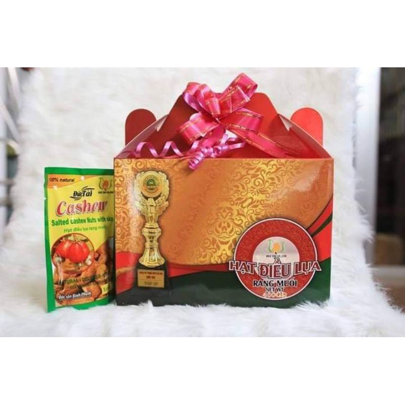 HẠT ĐIỀU RANG MUỐI ĐỨC TÀI HỘP 400gr❤FREESHIP❤HẠT ĐIỀU BÌNH PHƯỚC, CHẤT LƯỢNG XUẤT KHẨU