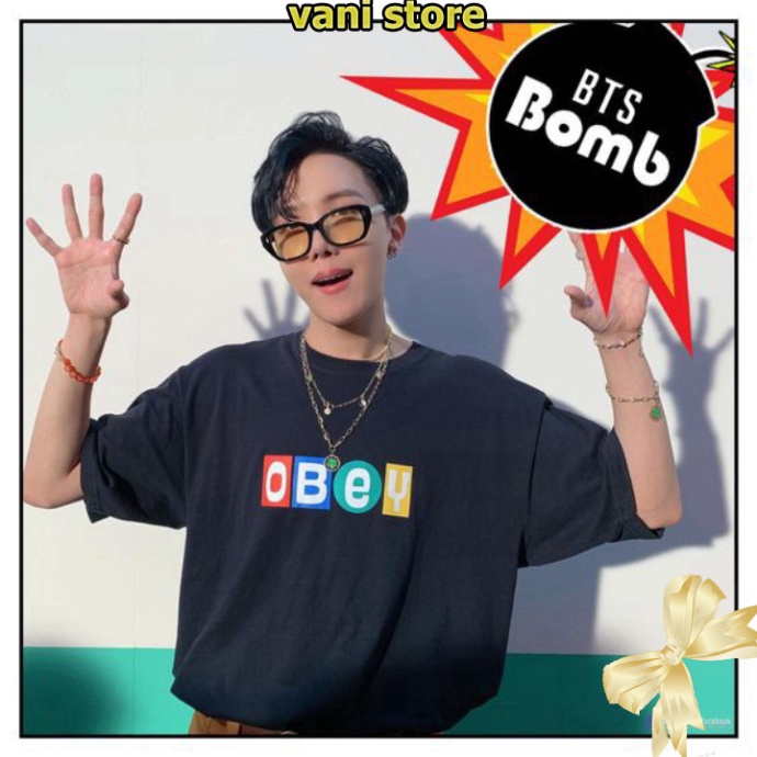 [Tặng Quà] Áo thun OBEY BIG SHOT tay lỡ UNISEX ( Đen ) .