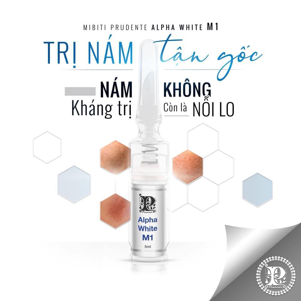 Kem hỗ trợ nám mảng Nuwhite M1 mibiti prudente hiệu quả sau 2 tuần có tem chống hàng giả USA 5ml