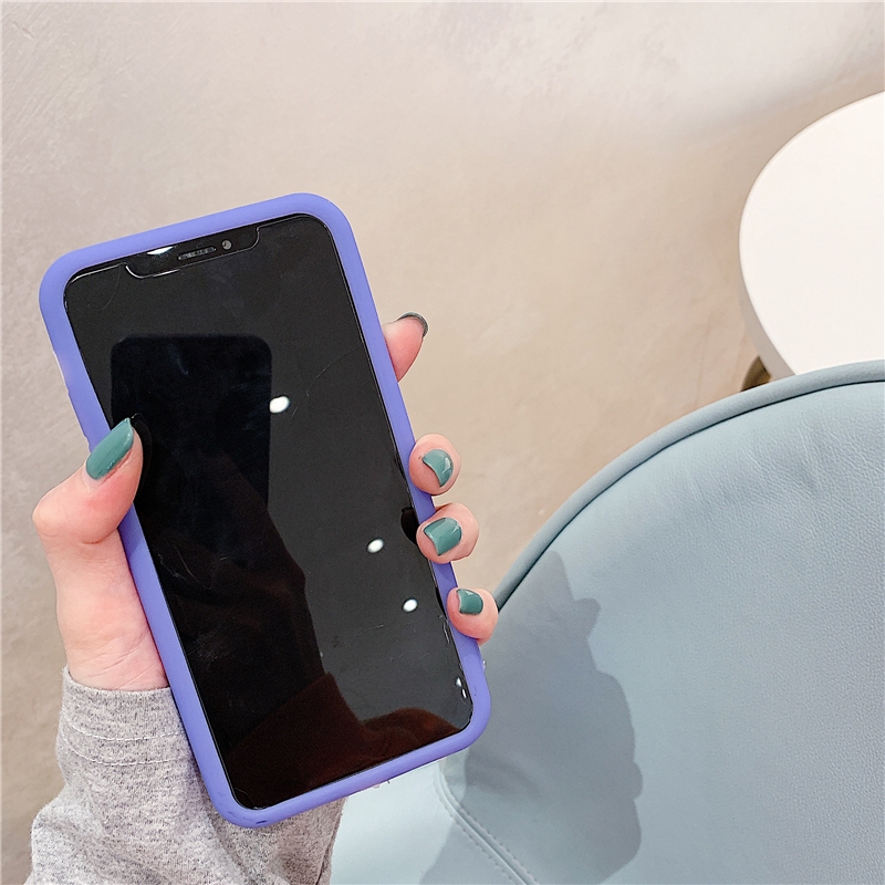 Ốp Điện Thoại Silicon Bảo Vệ Cho Iphone 12 11pro Max Xs I8Plus I7 Xr Se2 Silicone | BigBuy360 - bigbuy360.vn