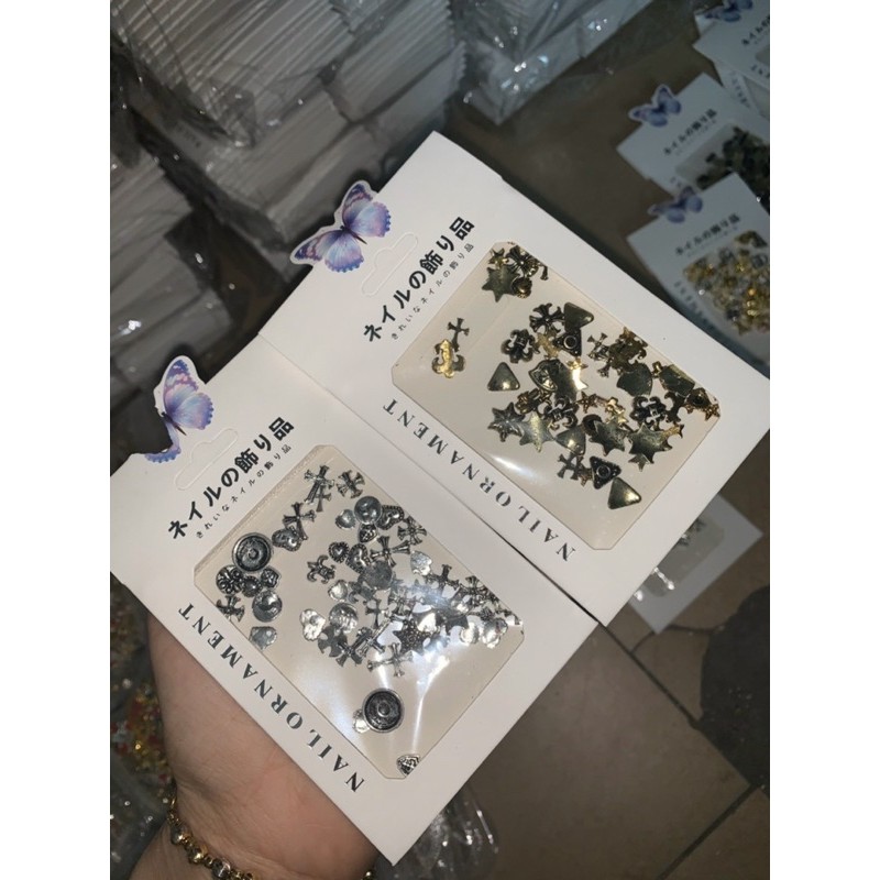 Set cham gắn móng mix kiểu