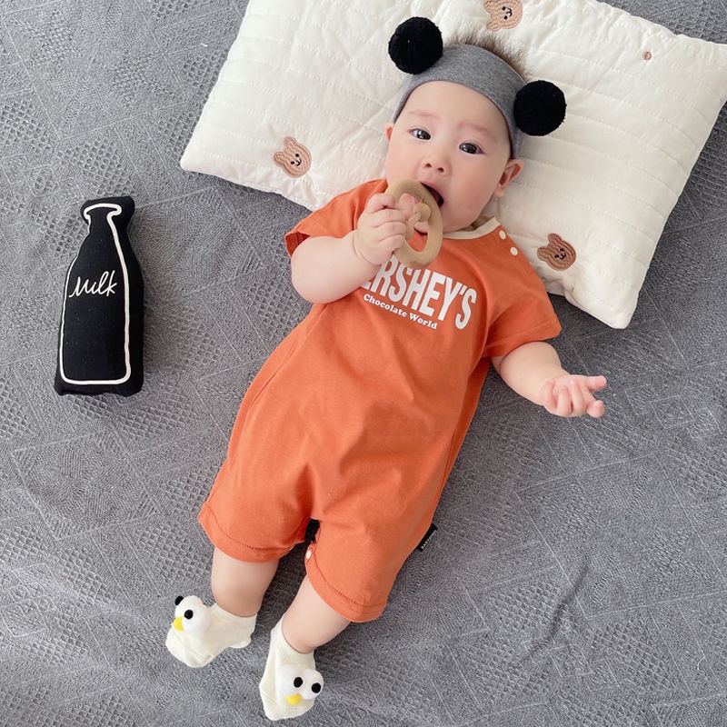 Bộ Đồ Liền Phong Cách Hàn Quốc Xinh Xắn Cho Bé 0-3 Tuổi